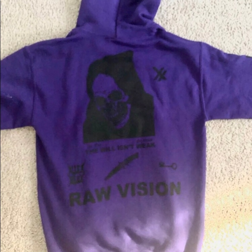 Alien body Raw Vision Hoodie Size Small